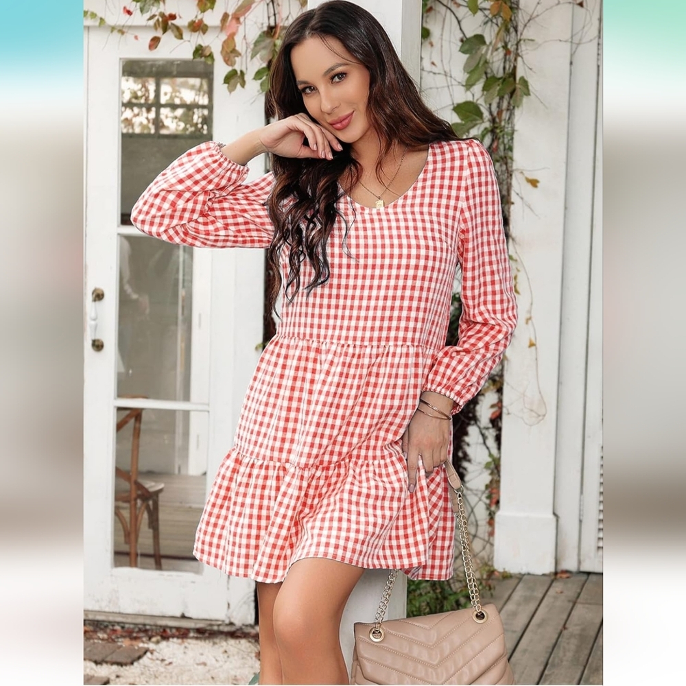 Gingham Mini Dress - Picture 6 of 15